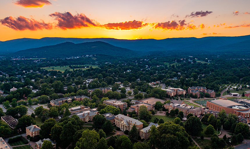 Roanoke College Campus Birds-Eye view